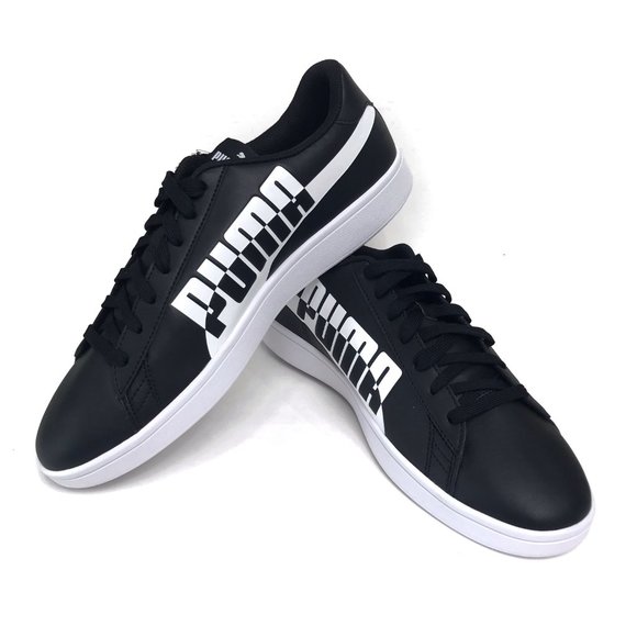 NWOB PUMA Black and White Smash v2 Max Sneakers Black and White Men’s Size 11.5 - Picture 8 of 13